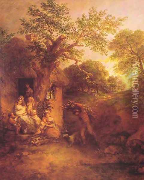 The Woodcutters' Return Oil Painting - Thomas Gainsborough