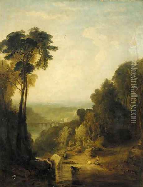 Crossing the Brook Oil Painting - Joseph Mallord William Turner
