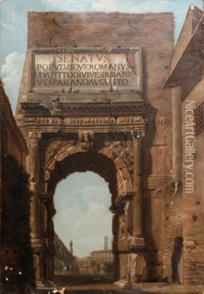 Ruines Antiques Oil Painting - Marco Ricci