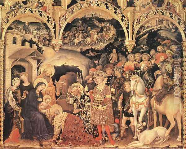 Adoration of the Magi (2) 1423 Oil Painting - Gentile Da Fabriano