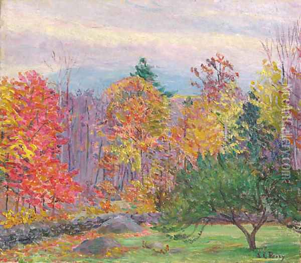 Landscape at Hancock, New Hampshire Oil Painting - Lilla Calbot Perry