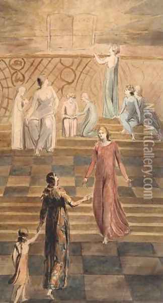 An Allegory of the Bible Oil Painting - William Blake