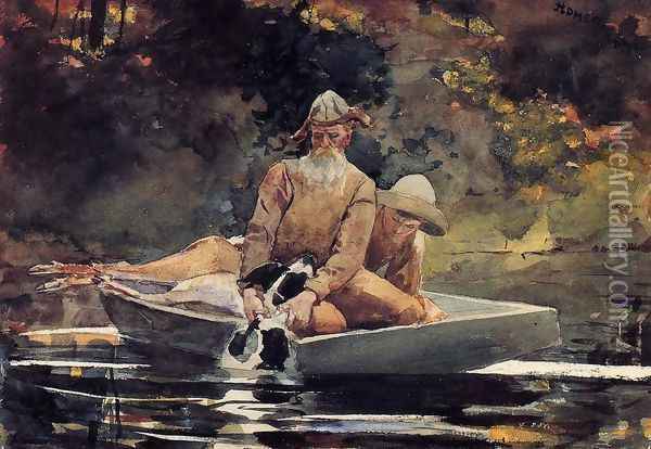 After the Hunt Oil Painting - Winslow Homer