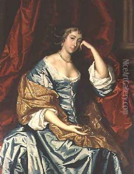 Portrait of a lady Seated Oil Painting - Sir Peter Lely