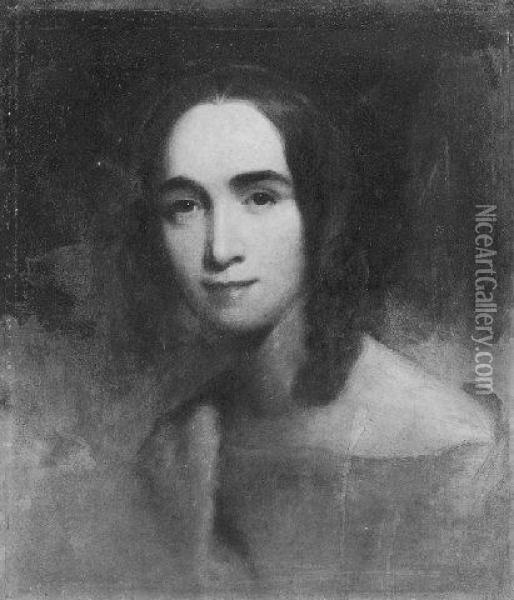 Portrait Of Abigail Taylor Oil Painting - Thomas Sully