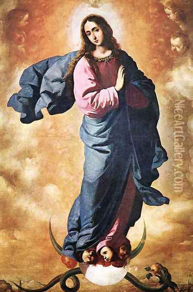 Immaculate Conception Oil Painting - Francisco De Zurbaran