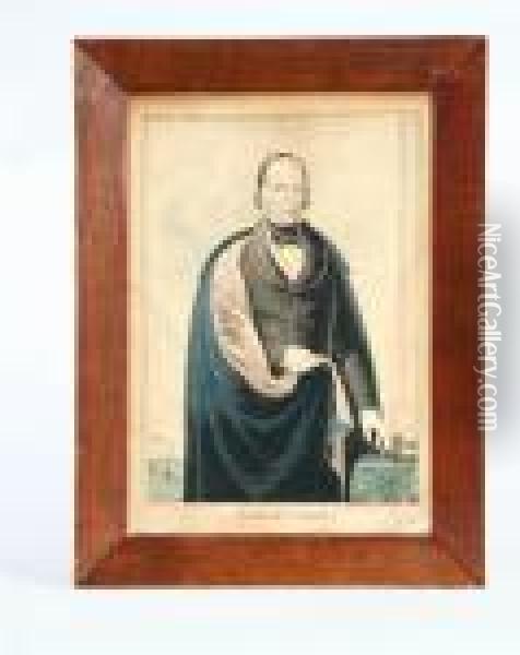 Portrait Of Henry Clay Oil Painting - Currier