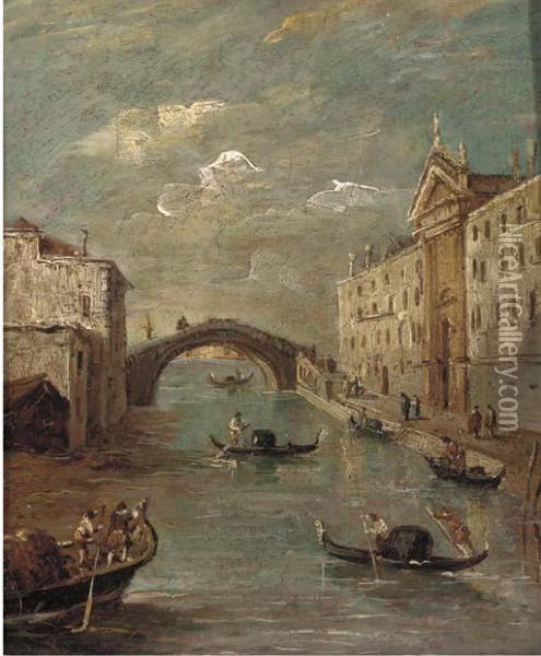 The Rio Dei Mendicanti, Venice Oil Painting - Francesco Guardi