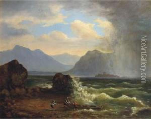The Approaching Storm Oil Painting - Gustav Adolf Friedrich
