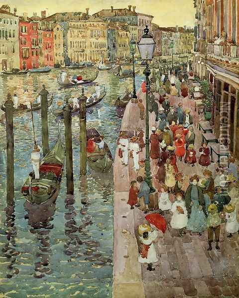 The Grand Canal Venice Oil Painting - Maurice Brazil Prendergast