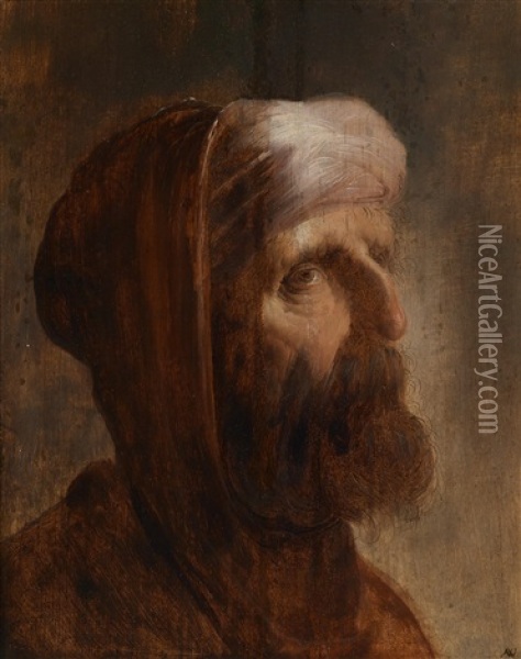 Ein Bartiger Prophet Oil Painting - Jan van de Vinnen