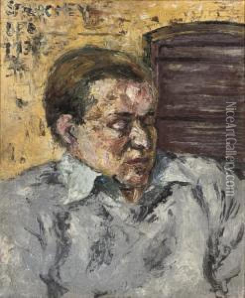 Portrait Of Stephen Tomlin Oil Painting - John Franklin Stacey
