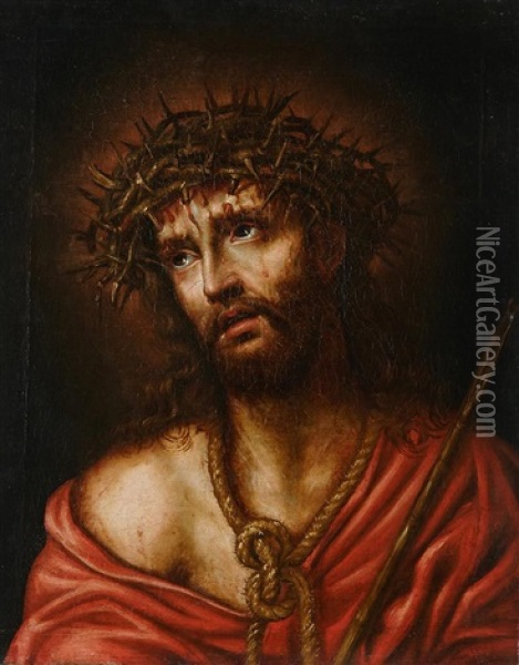 Cristo Varon De Dolores Oil Painting - Antonio de Pereda y Saldago
