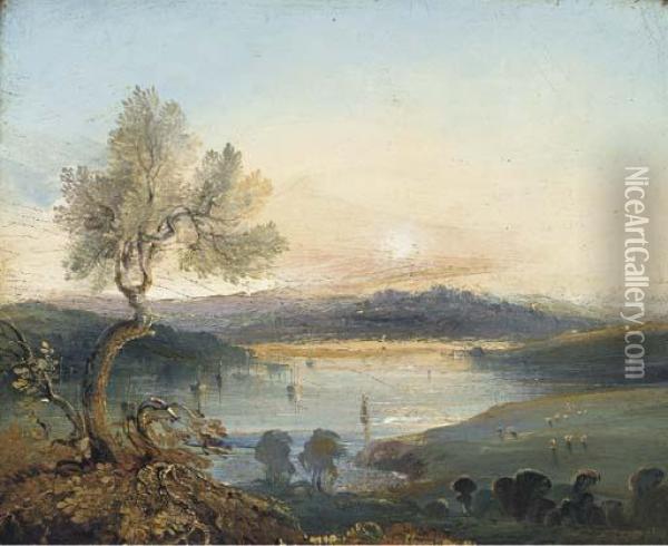 Killarney Oil Painting - Edmund John Niemann, Snr.