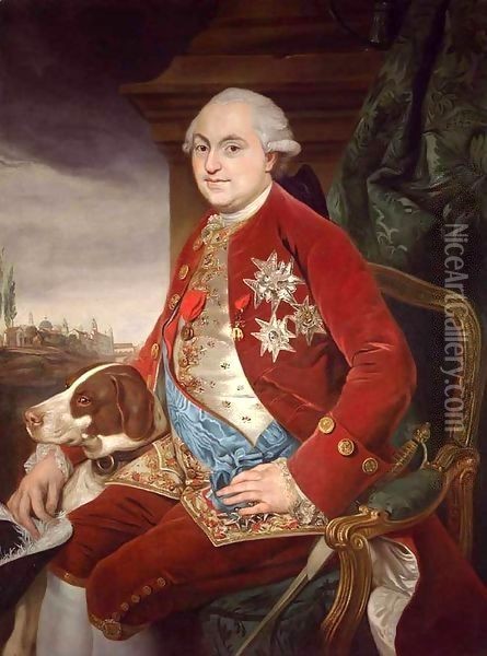 Portrait of Don Ferdinando di Borbone, Duke of Parma Oil Painting - Johann Zoffany
