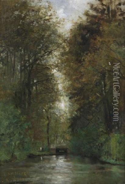 Nieuwersluis Oil Painting - Ernst Sigismund Witkamp