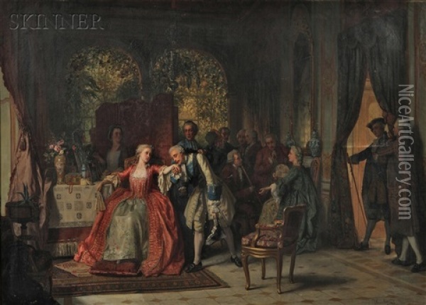 A Festive Occasion Oil Painting - Jean Carolus