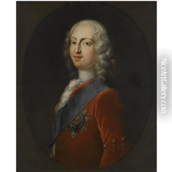 Portrait Of Frederick, Prince Of Wales Oil Painting - Philip Mercier