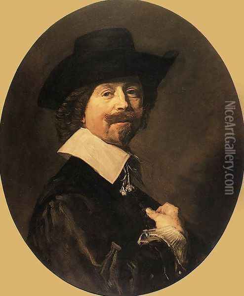 Portrait of a Man 1644 Oil Painting - Frans Hals