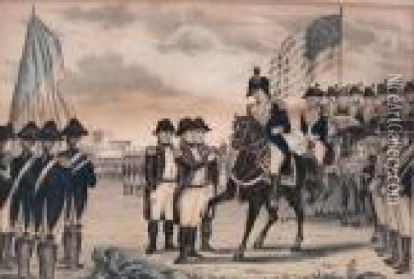 'surrender Of Cornwallis' Oil Painting - Currier