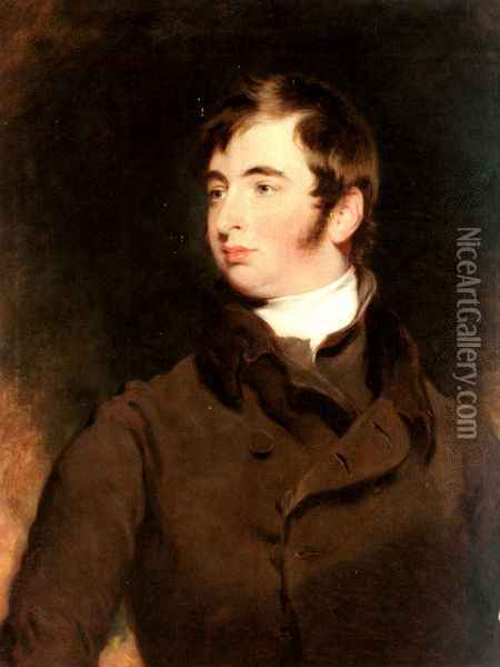 Portrait of George Charles Pratt, Earl of Brecknock (1799-1866) Oil Painting - Sir Thomas Lawrence