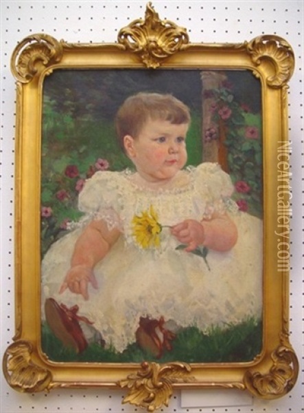 Portrat Eines Kleinen Madchens Oil Painting - Paul Friedrich Wilhelm Balmer