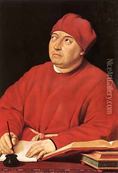 Cardinal Tommaso Inghirami Oil Painting - Raffaelo Sanzio