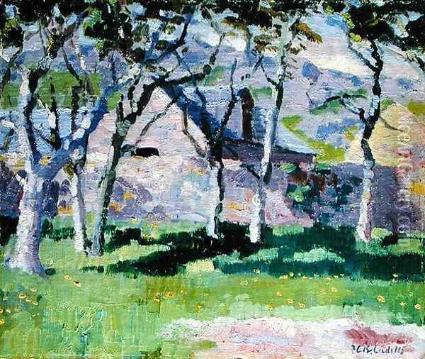 The Steading Oil Painting - Francis Campbell Boileau Cadell