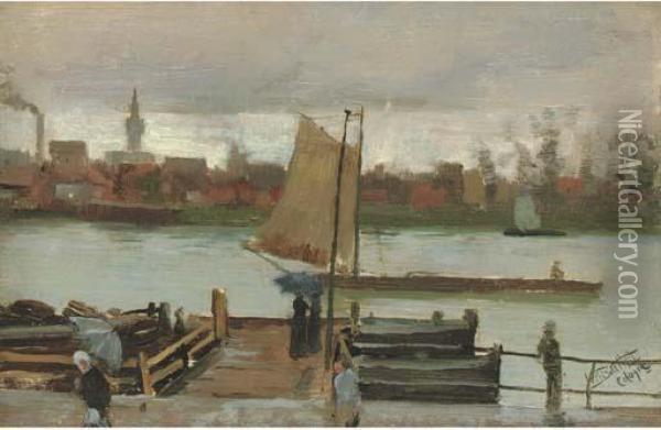 Cologne Oil Painting - William Henry Bartlett