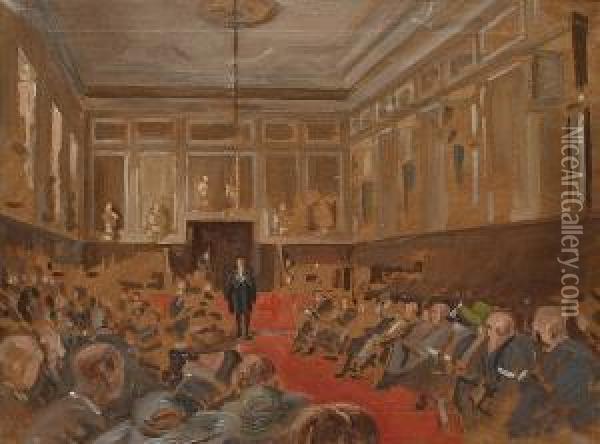 Speech Day At Eton College Oil Painting - Richard Wharton Marriott
