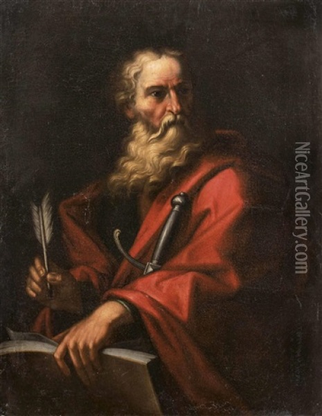 Der Hl. Paulus Mit Feder Oil Painting - Daniele (da Volterra) Ricciarelli