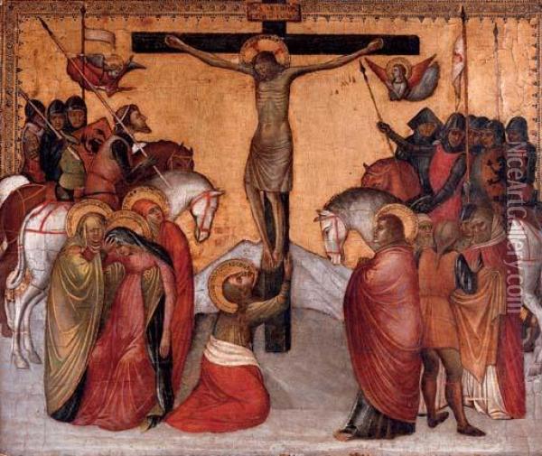 The Crucifixion Oil Painting - Jacobello Alberegno