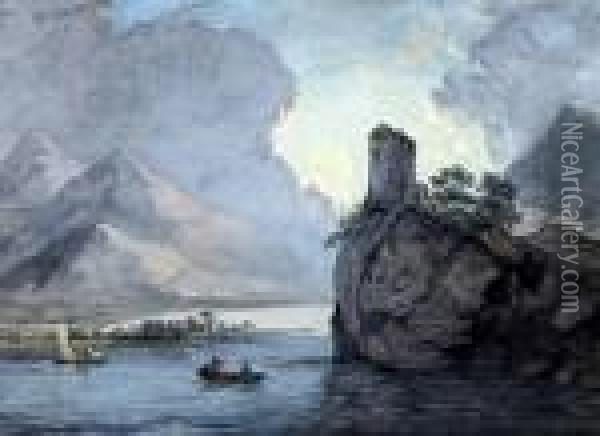 Dolbadarn Castle Oil Painting - Paul Sandby