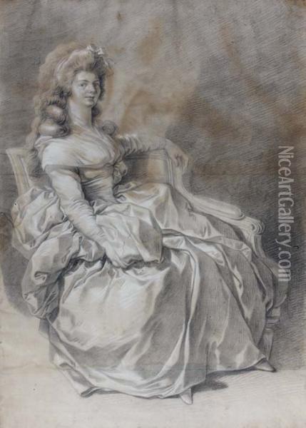 Elegante Assise Oil Painting - Pierre Chasselat