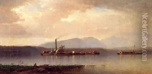 The Hudson Highlands Oil Painting - Samuel Colman