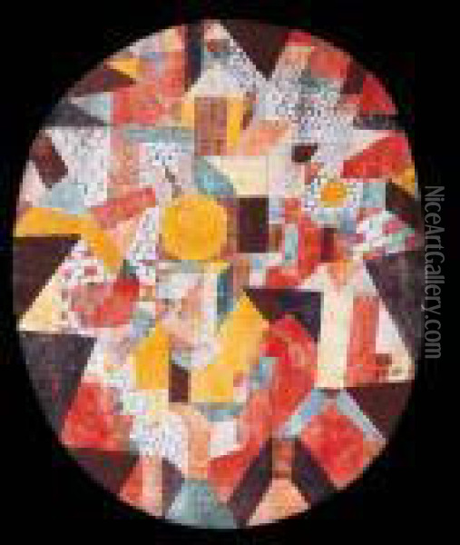 Vollmond In Mauern Oil Painting - Paul Klee