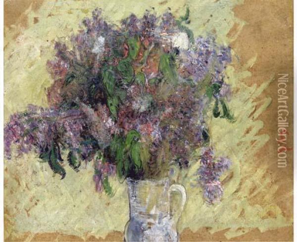 Fleurs Melees Dans Une Cruche Oil Painting - Gustave Loiseau