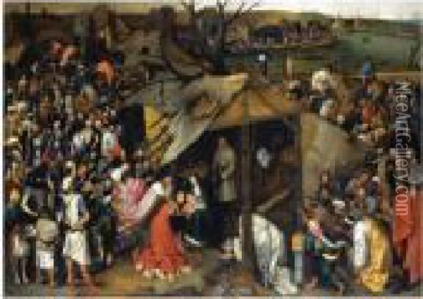 Ration Of The Magi Oil Painting - Pieter The Younger Brueghel