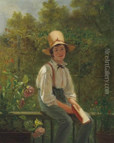 Leisure Hours Oil Painting - William Sidney Mount