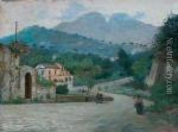 Monte Finestra A Cava Dei Tirreni Oil Painting - Francesco Paolo Diodati