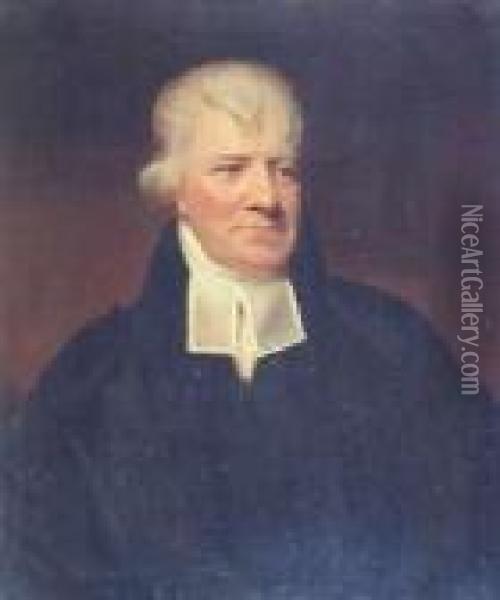 Half Length Portrait Of A Cleric Oil Painting - Sir John Watson Gordon