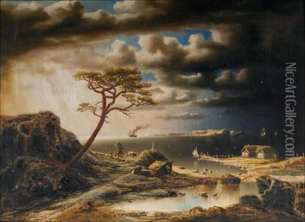 Lahestyva Myrsky Oil Painting - Johan Knutson