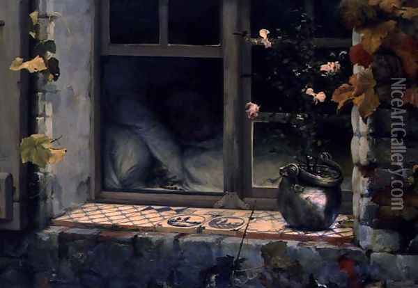 The Convalescent, 1884 Oil Painting - Francois Tattegrain
