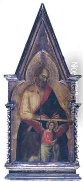 Saint Matthew Pinnacle To The San Giovanni Fuorcivitas Polyptych Oil Painting - Taddeo Gaddi