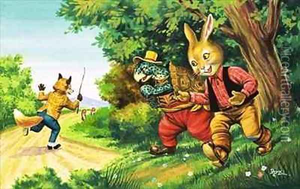 Brer Rabbit 23 Oil Painting - Henry Charles Fox