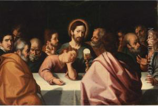The Last Supper Oil Painting - Otto van Veen