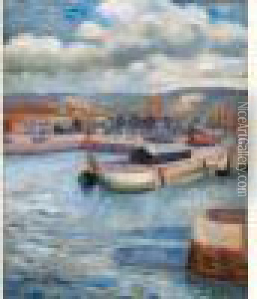 Honfleur, Mars-avril 1921 Oil Painting - Henri Charles Manguin