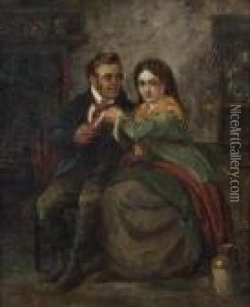 The Irish Couple Oil Painting - Erskine Nicol