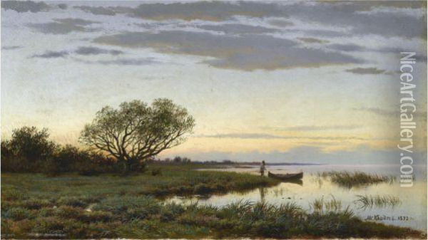 Twilight Oil Painting - Mikhail Konstantinovich Klodt