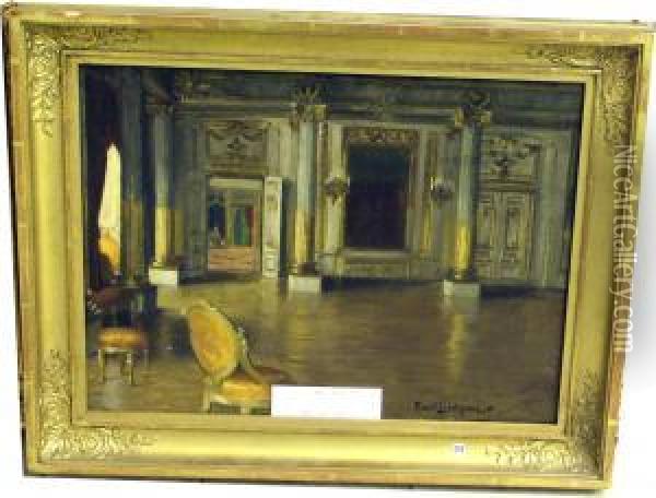 Interior. Oil Painting - Emil Lindgren